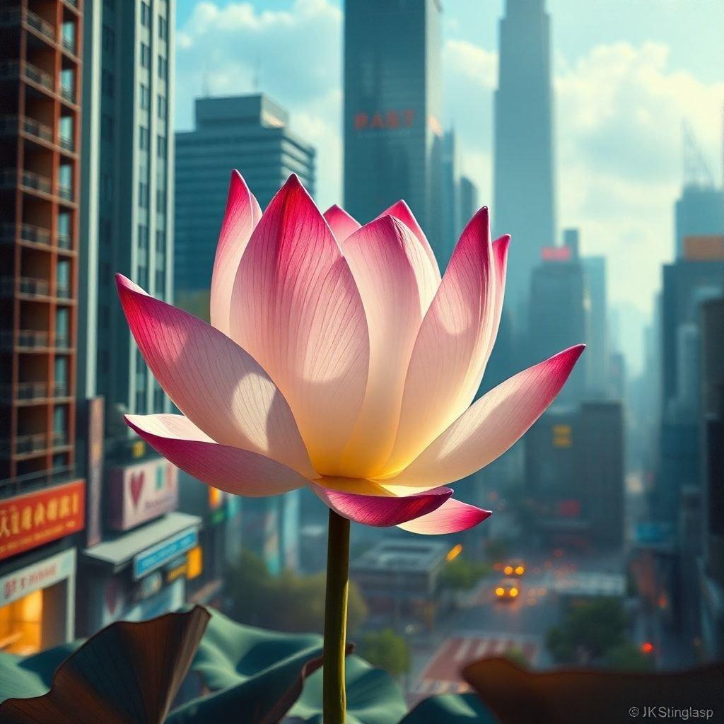 This beautiful lotus flower is a symbol of inspiration and wellness. It's a reminder to stay focused and motivated, even in the face of adversity.