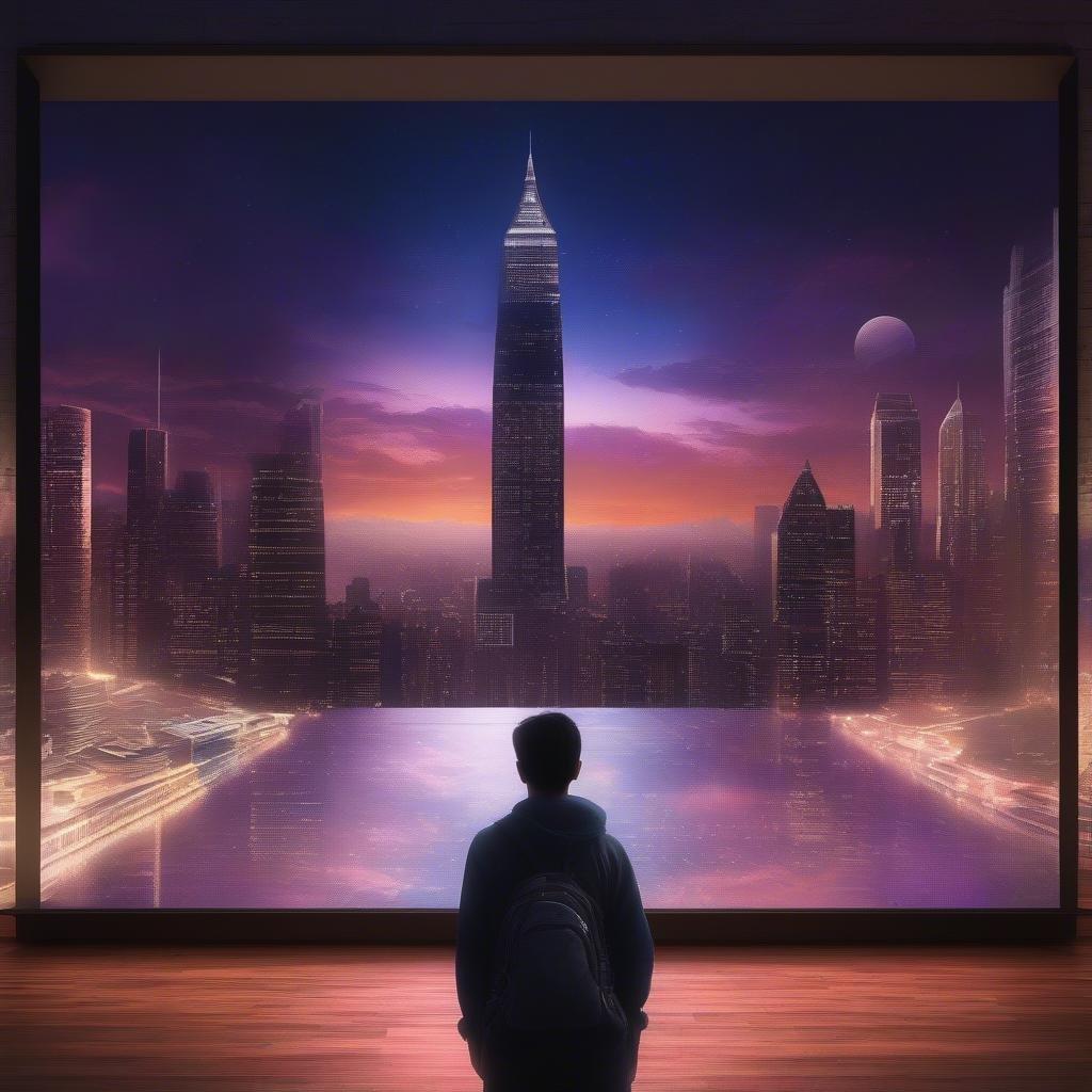 A captivating cityscape that captures the spirit of a graduate ready to embark on their journey into the unknown.