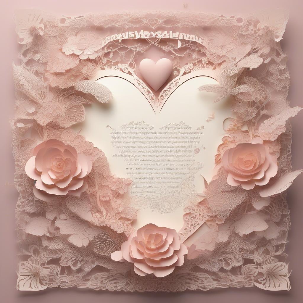 This beautiful wallpaper is perfect for the Valentine's Day season, with its soft pink and white color scheme and intricate floral design. It's a great way to add a touch of romance to your desktop or mobile device.