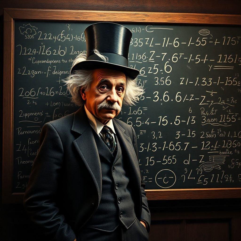 Get inspired by the genius of Albert Einstein with this stunning wallpaper. Perfect for desktop and mobile, this image is a great way to add some intellectual flair to your device.