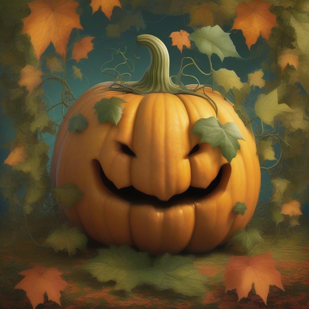 Get into the Halloween spirit with this spooky pumpkin wallpaper.