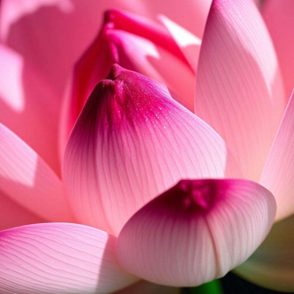 This wallpaper features a close-up of a pink lotus flower, showcasing its intricate details and vibrant color. The lotus is set against a soft, gradient background that complements its delicate petals. This wallpaper is perfect for anyone who loves nature-inspired designs and wants to add a touch of elegance to their digital space.