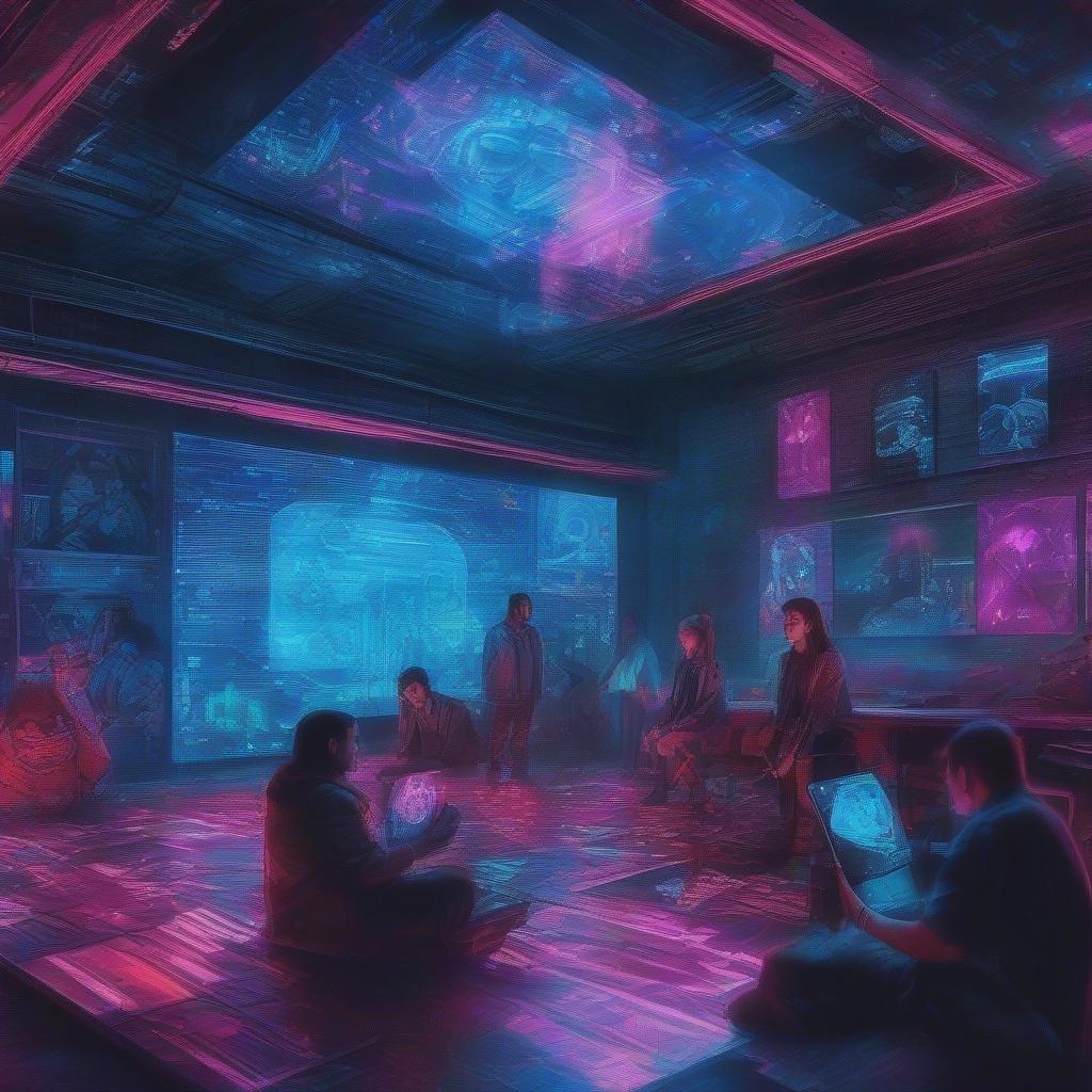 Bu futuristik metropolün canlı neon ışıklarla aydınlatılmış sokaklarını keşfedin. Siberpunk atmosferi, dijital sanat ve retro-fütüristik hislerle geceye bir parıltı katıyor.