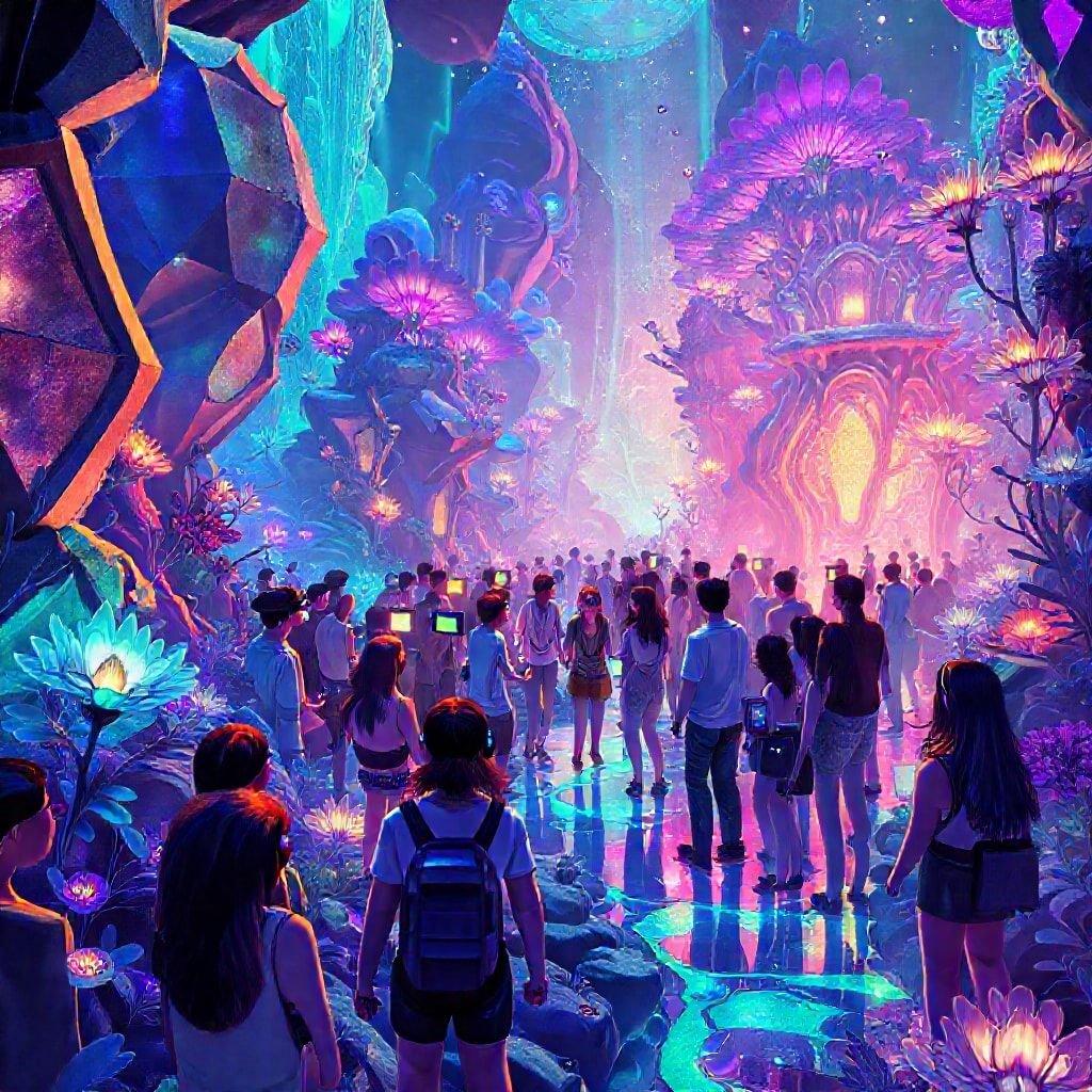 Immerse yourself in a world of wonder and magic with this fantasy wallpaper.