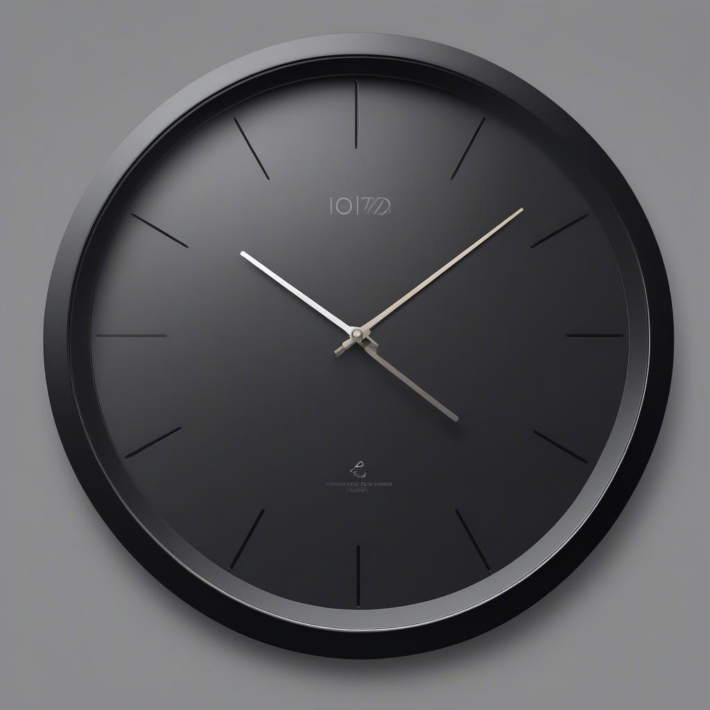 Une horloge de bureau moderne et minimaliste, parfaite pour la salle de classe ou le bureau à domicile. La base noire offre un contraste élégant avec les aiguilles et le logo dorés.