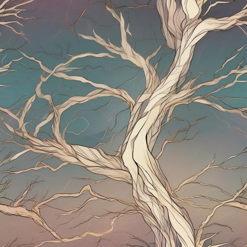 Un intrincado diseño de árbol que juega trucos con tus ojos, combinando ilusión artística con la belleza de la naturaleza.