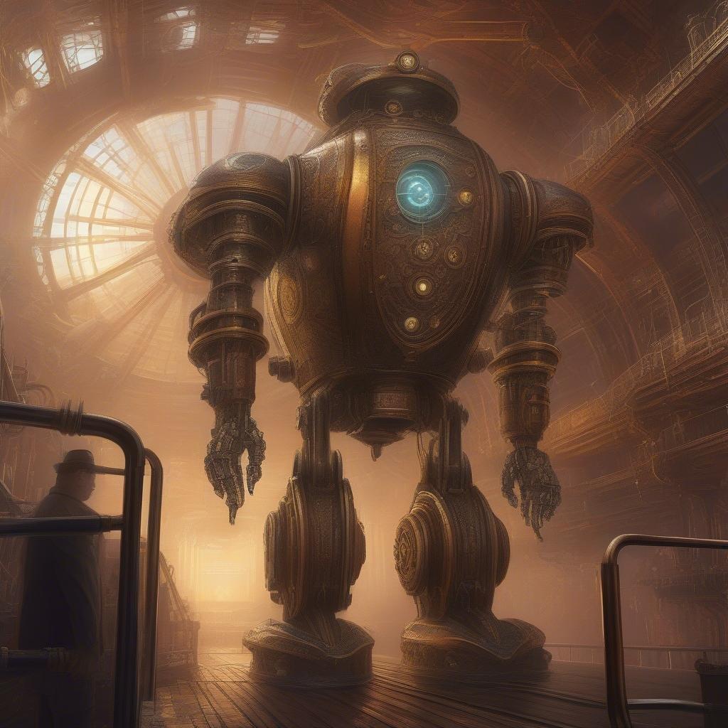 This image is a wallpaper featuring a robot in a factory setting. The robot is depicted in a futuristic and industrial environment, with a focus on its mechanical features and the machinery surrounding it. The image is likely intended for use as a desktop or mobile wallpaper, providing a unique and visually striking background for users.