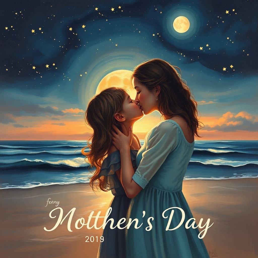 A heartwarming wallpaper celebrating the love and appreciation for mothers on Mother's Day.