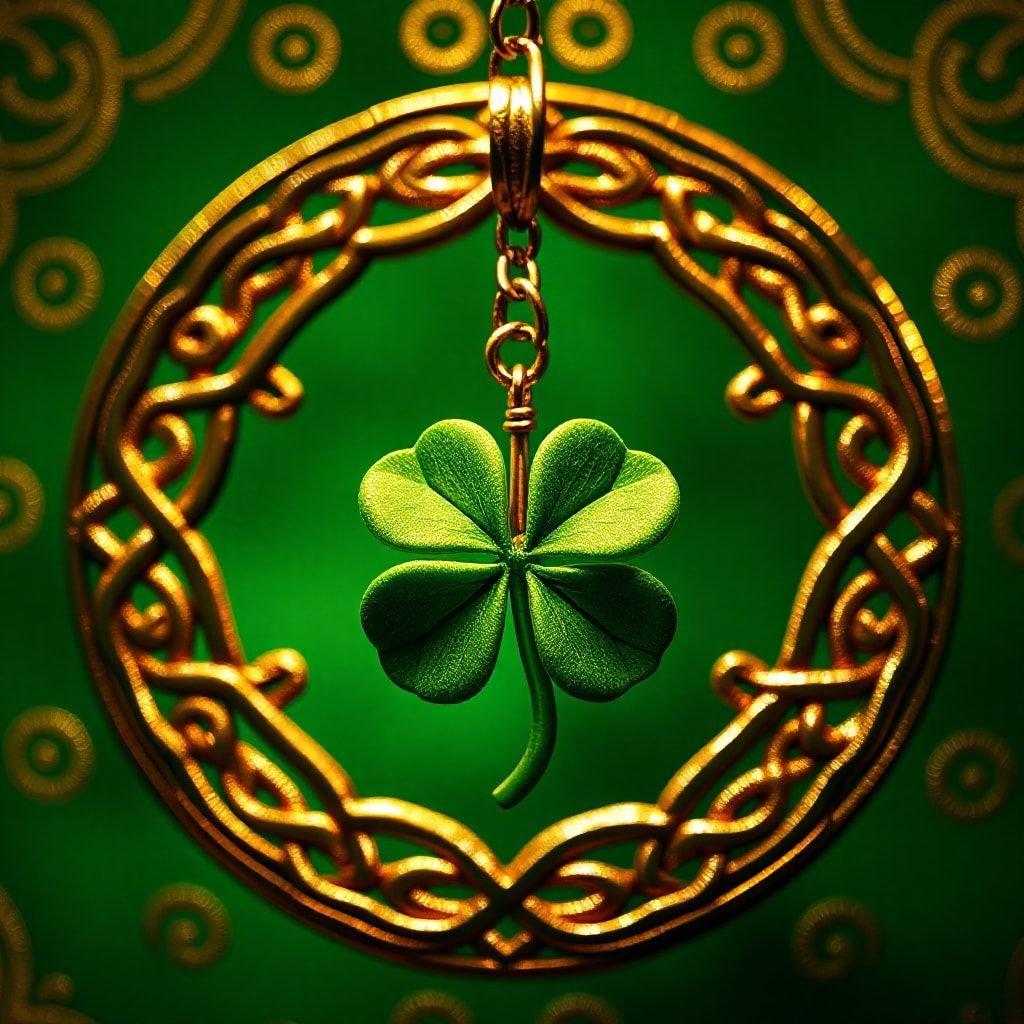 A festive St. Patrick's Day wallpaper with a shamrock charm to bring you luck.