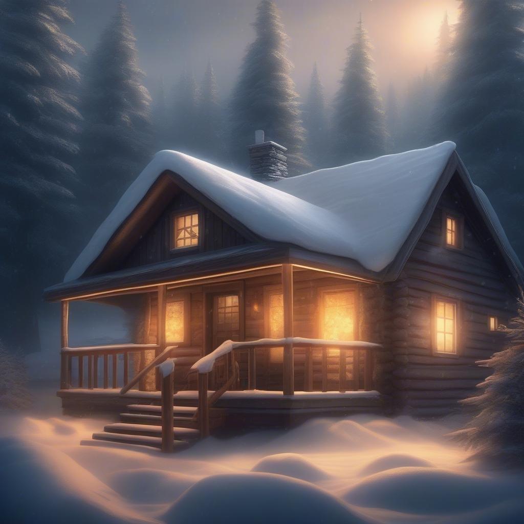 Escape to a serene winter wonderland with this festive wallpaper, perfect for desktop and mobile use.