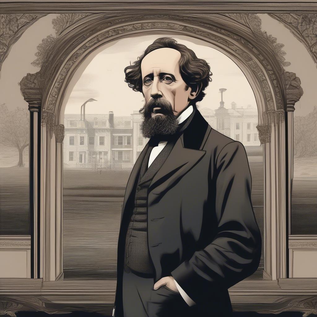 Un retrato del famoso novelista, Charles Dickens, capturado en su apogeo. Este fondo de pantalla es perfecto para cualquier dispositivo de escritorio o móvil en la categoría 'Celebridades e Íconos'.