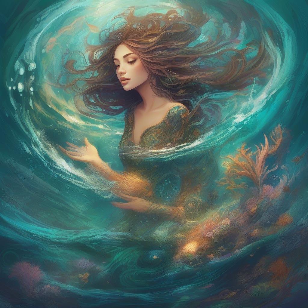 This enchanting wallpaper features a mermaid, the embodiment of fantasy, as she gracefully glides through an underwater world. She's adorned in aquatic hues and is surrounded by sea creatures. Her hair flows in harmony with the ocean currents, creating a mesmerizing view that would make any device look magical.