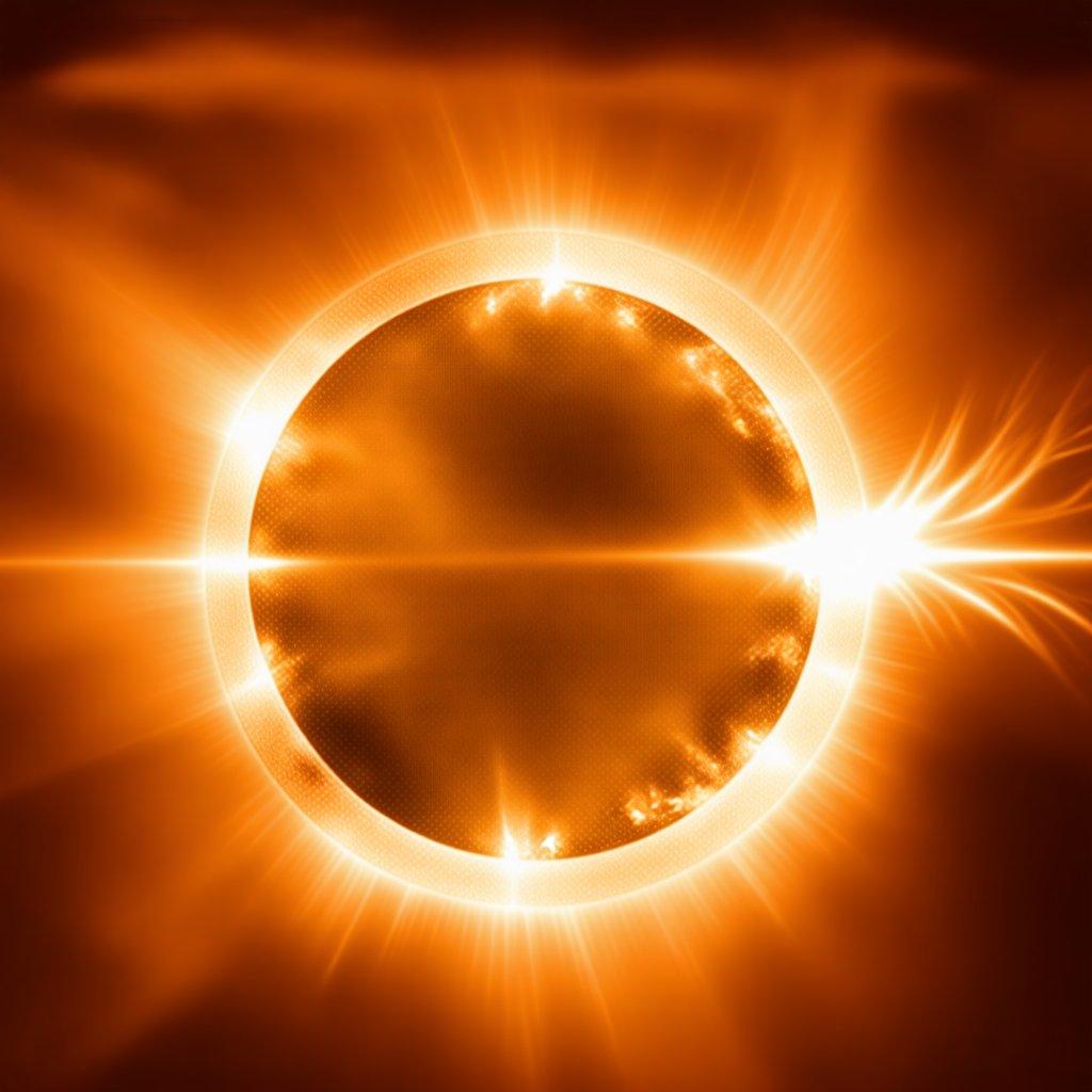 Experience the awe-inspiring beauty of a solar eclipse with this breathtaking wallpaper. The vibrant colors and intricate details of the sun's corona create a truly unique and captivating visual experience.