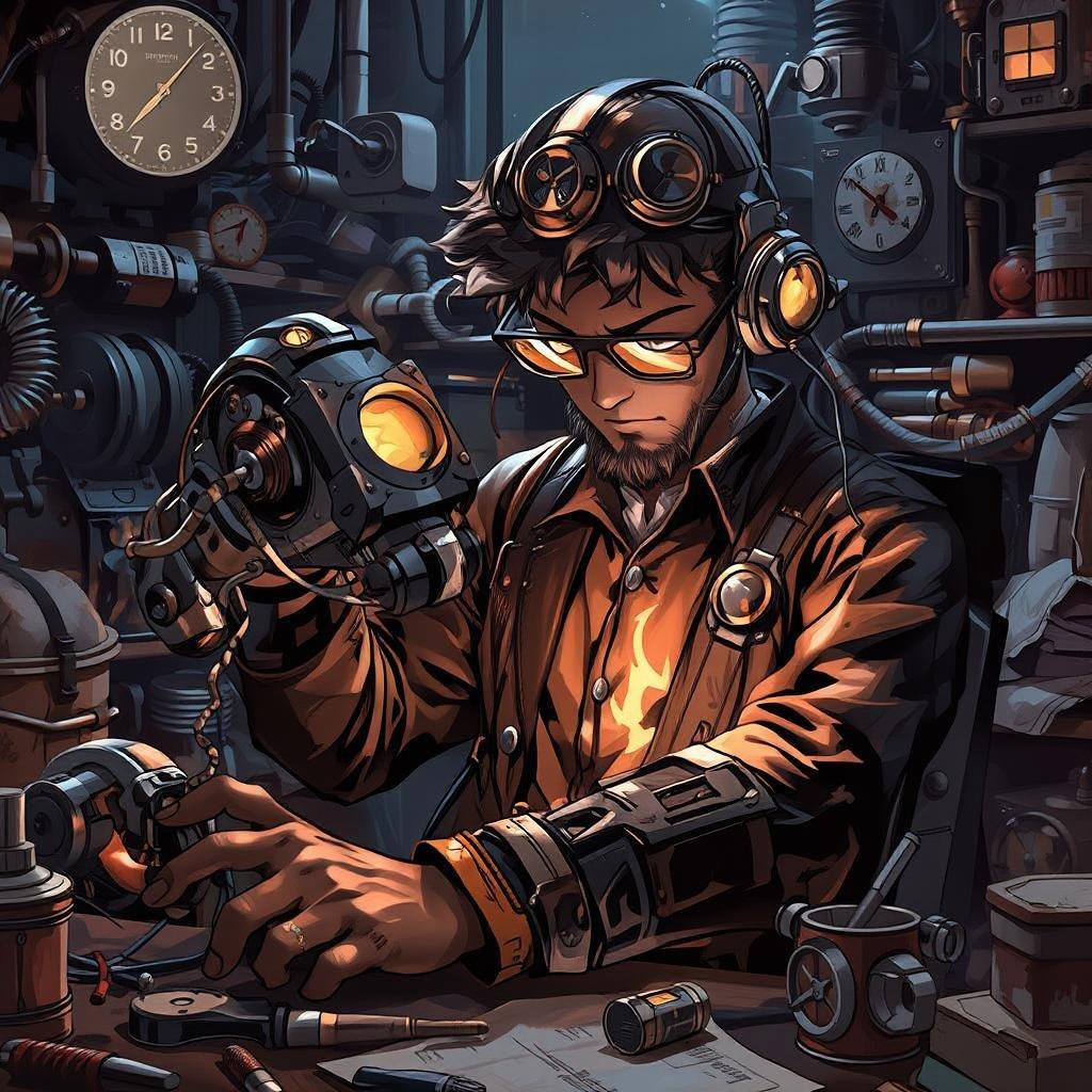 Preparati a rimanere affascinato da questo straordinario sfondo di volpi steampunk anime, perfetto per il tuo desktop o dispositivo mobile. I dettagli intricati delle parti meccaniche e degli ingranaggi delle volpi ti trasporteranno in un mondo di fantasia e avventura.