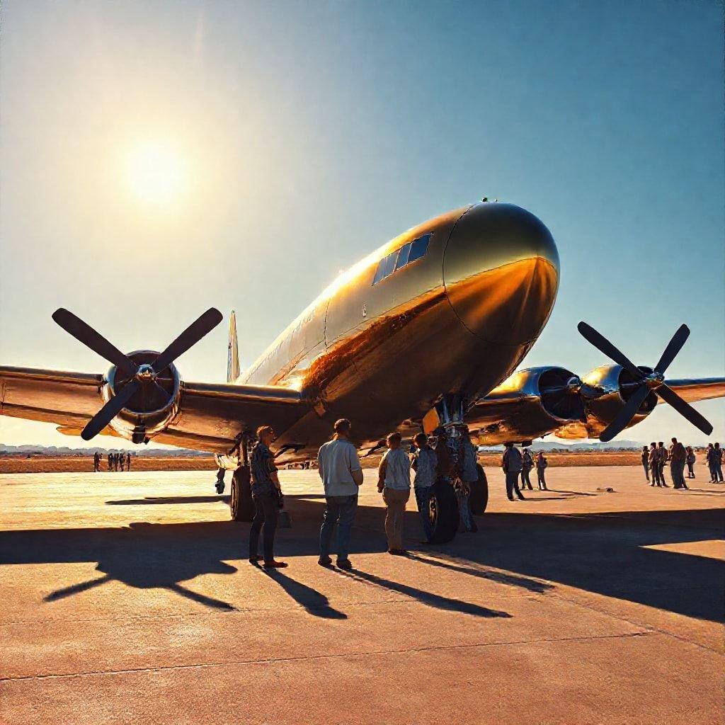 This vintage airplane wallpaper is perfect for adding a touch of nostalgia to your desktop or mobile device. The image features an old-fashioned airplane with a classic design, evoking memories of a bygone era.