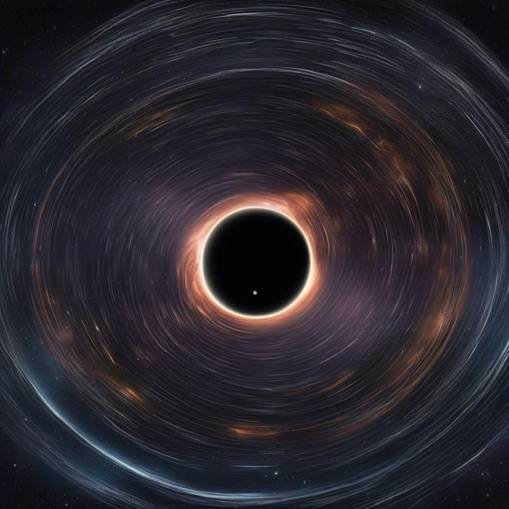 Get lost in the cosmic wonder of this stunning black hole wallpaper. Perfect for space enthusiasts and astronomy fans, this image is sure to captivate your imagination and transport you to the depths of space.