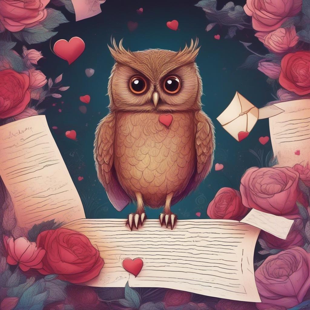 Add a touch of love to your desktop or mobile with this adorable owl wallpaper, perfect for Valentine's Day.