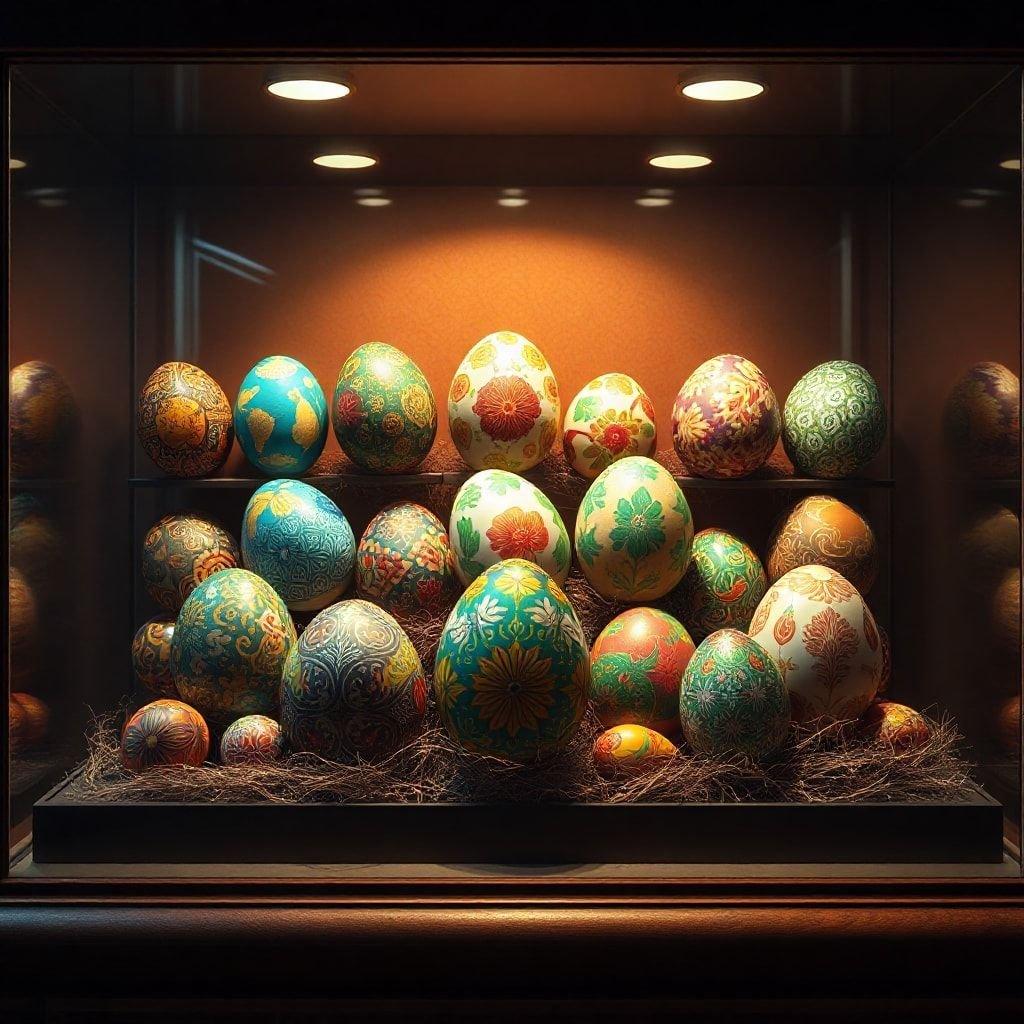 Brighten up your home with these colorful, hand-painted wooden eggs that are perfect for Easter. Each egg is unique and makes a fun and festive addition to your decor. Great for children's play and Easter egg hunts!