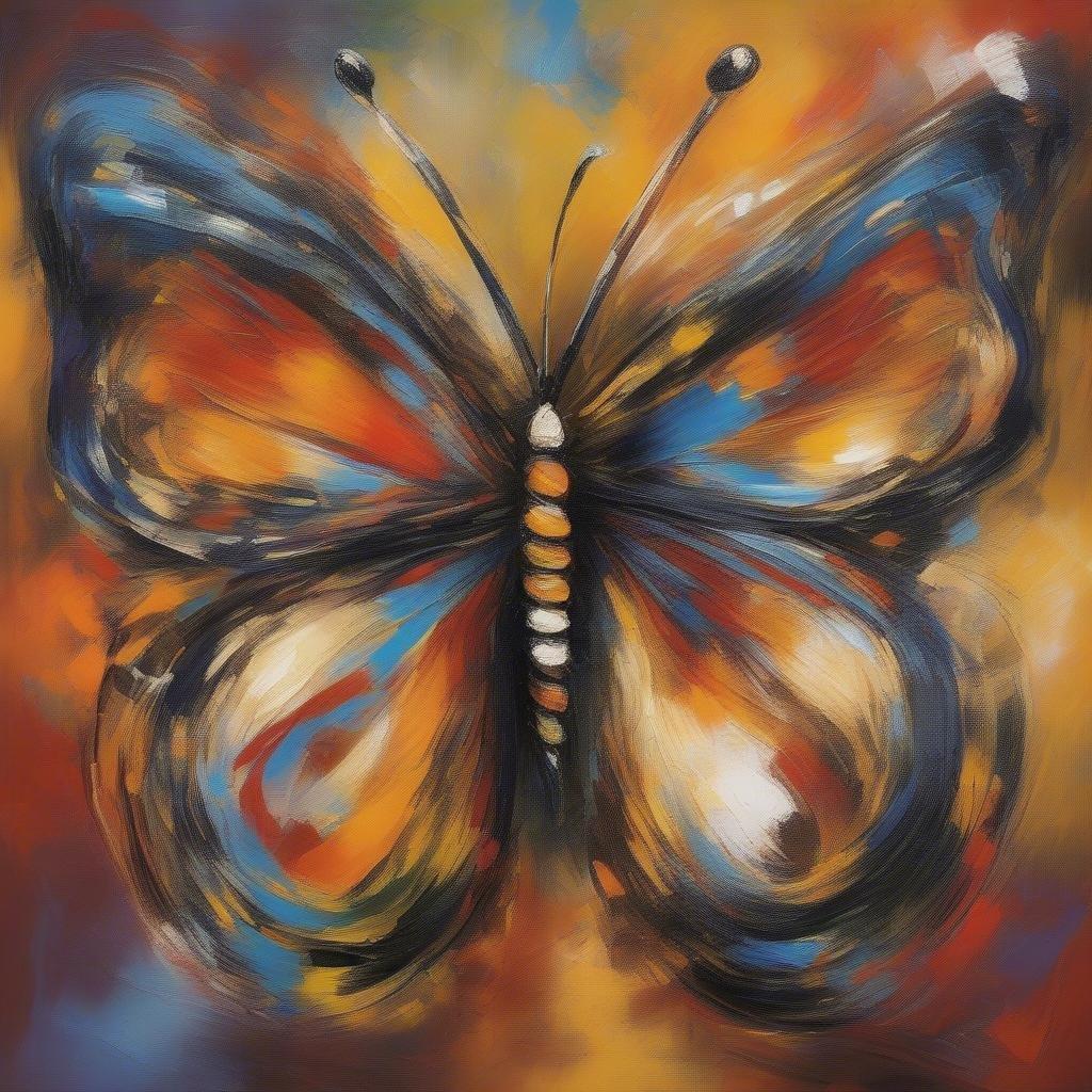 Add a touch of elegance to your desktop or mobile with this stunning abstract butterfly wallpaper. The vibrant colors and intricate details make it a perfect choice for anyone who loves nature-inspired designs.