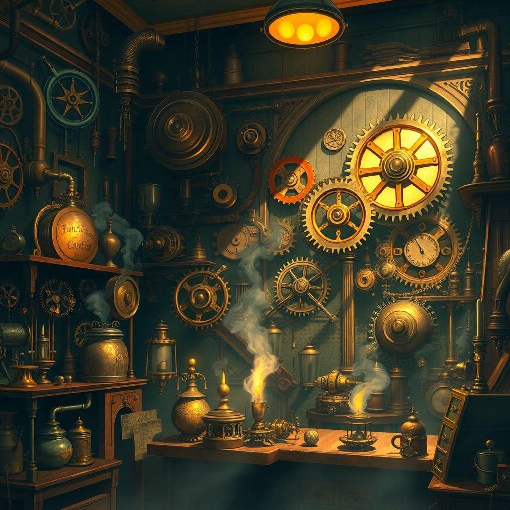 Immerse yourself in a world of Victorian-era science fiction with this steampunk fantasy wallpaper. The intricate details and imaginative elements will transport you to a realm where steam-powered machines and advanced technology coexist with Victorian aesthetics.