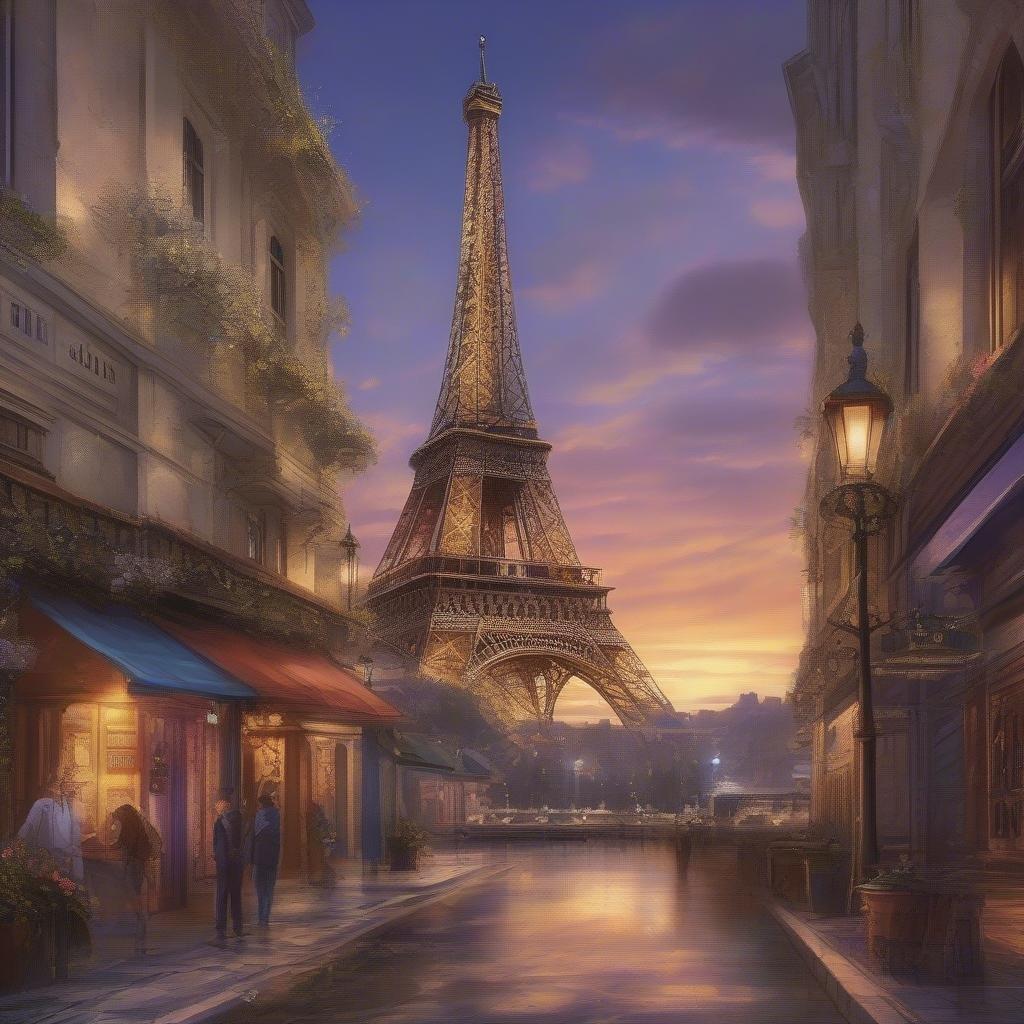 Experience the beauty of Paris with this stunning wallpaper featuring the iconic Eiffel Tower. The city's charm and architecture are perfectly captured in this image, making it a great addition to any desktop or mobile device.