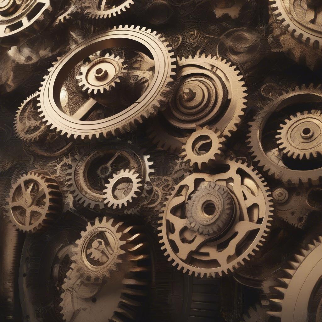 Get ready to boost your productivity with this high-tech wallpaper featuring intricate gears and machinery. Perfect for tech enthusiasts and anyone looking to add a touch of industrial chic to their digital space.