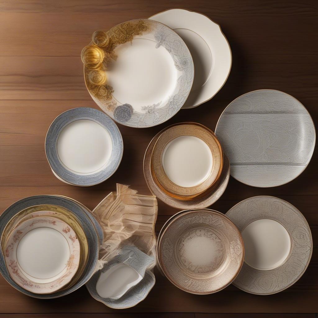 This image showcases a stunning collection of fine china, perfect for adding a touch of sophistication to any dining experience.