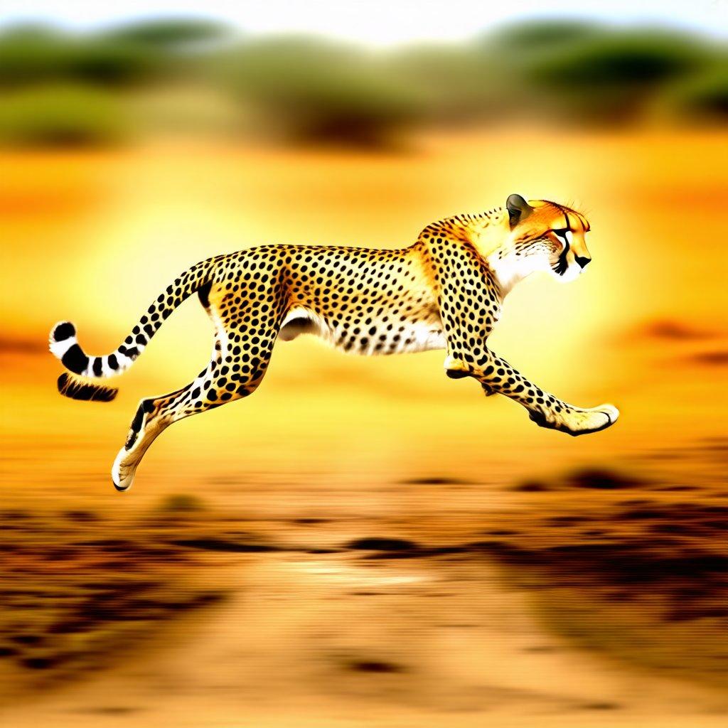 Simply cheetah, simply fabulous! This wildlife wallpaper captures a moment of exhilarating speed on the savanna. Get ready to pounce and run with this sleek feline.