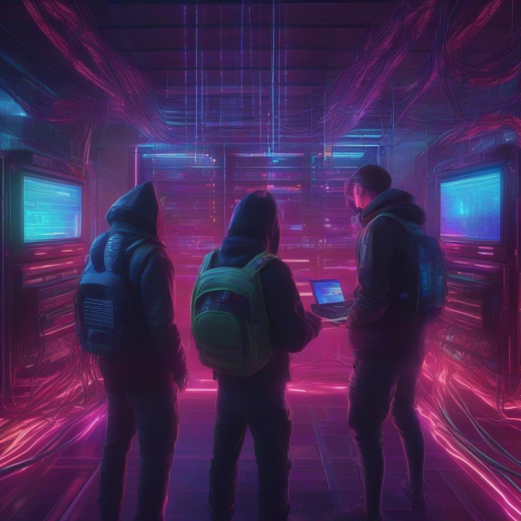 Immerse yourself in the vibrant world of neon and cyberpunk with this captivating wallpaper. The neon lights and cyberpunk aesthetic create a futuristic and edgy atmosphere, perfect for fans of the genre.