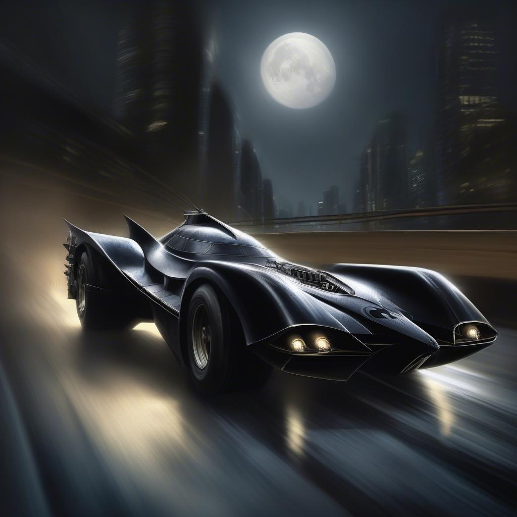 Gør dig klar til at redde Gotham City med dette episke Batman-baggrund. Med den ikoniske Batmobil og den Kapede Korsfarer selv er dette billede perfekt til fans af Den Mørke Ridder.