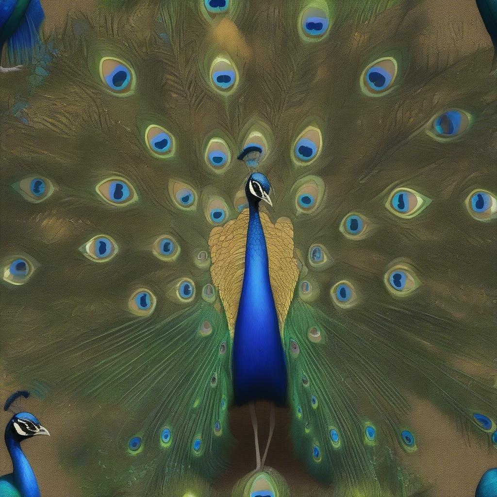 Add a touch of elegance to your desktop or mobile with this stunning peacock wallpaper.