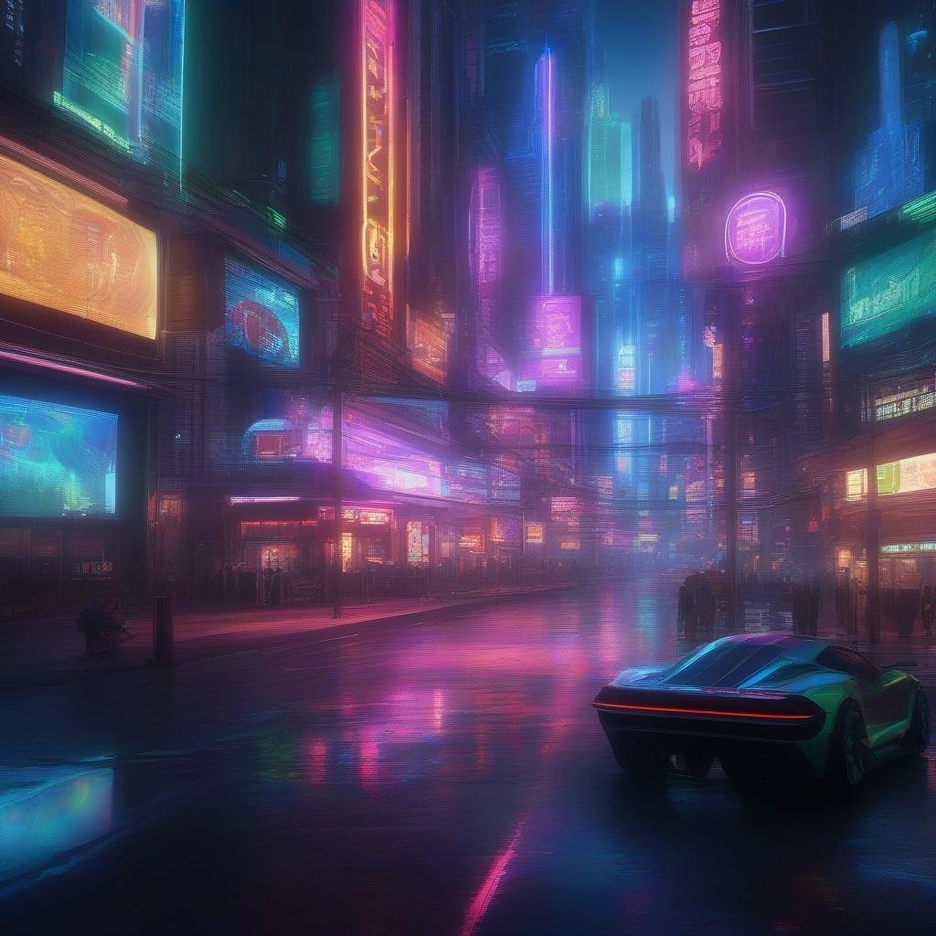 Get ready to cruise the neon-lit streets of a futuristic cyberpunk metropolis.