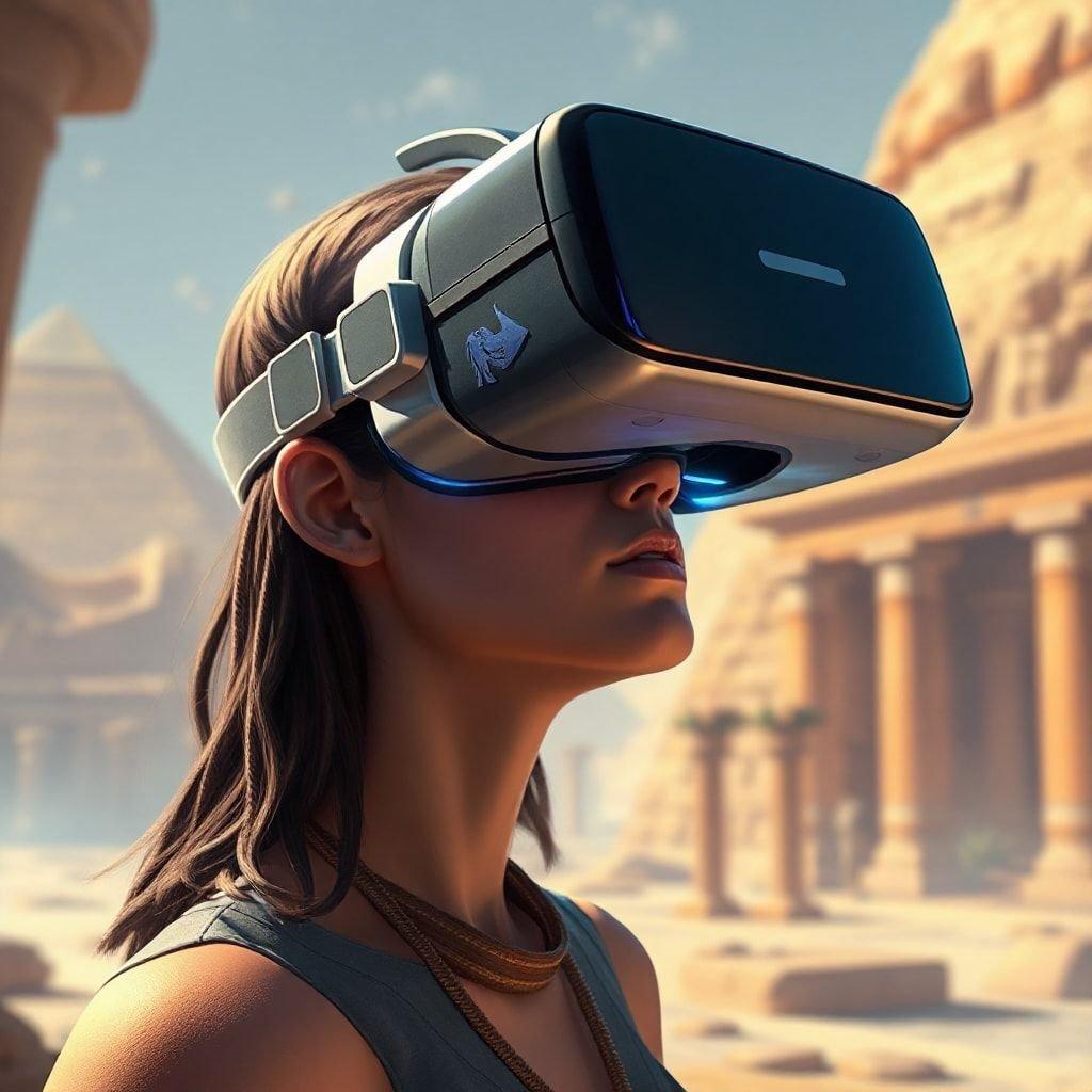 Explore the ancient world like never before with cutting-edge VR tech. Step into a virtual reality where you can immerse yourself in the mysteries of Egyptian history and culture.