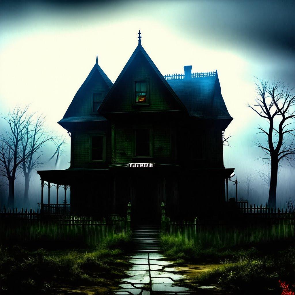 Experience the thrill of Halloween with this spooky mansion on a stormy night. With its gothic architecture and menacing atmosphere, it's a fitting backdrop for your desktop or mobile device.