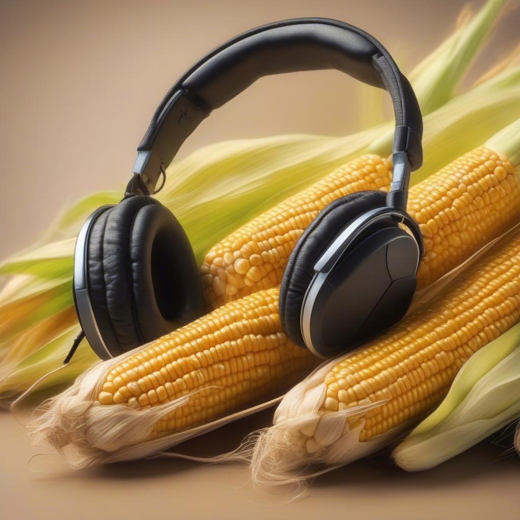 This image is a wallpaper that captures the essence of a cornfield in a musical way. The image features a serene and vibrant scene of a cornfield, with the golden yellow cornstalks swaying gently in the breeze. The image is set against a clear blue sky with a few white clouds, adding to the peaceful atmosphere. The overall effect is one of harmony and balance, as if the cornfield is singing a sweet melody.