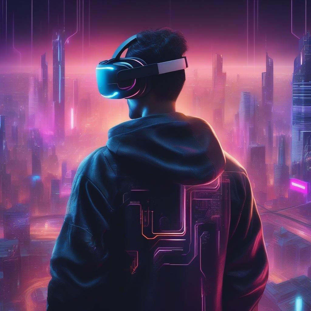 Immerse yourself in the futuristic world of neon lights and cyberpunk aesthetics.