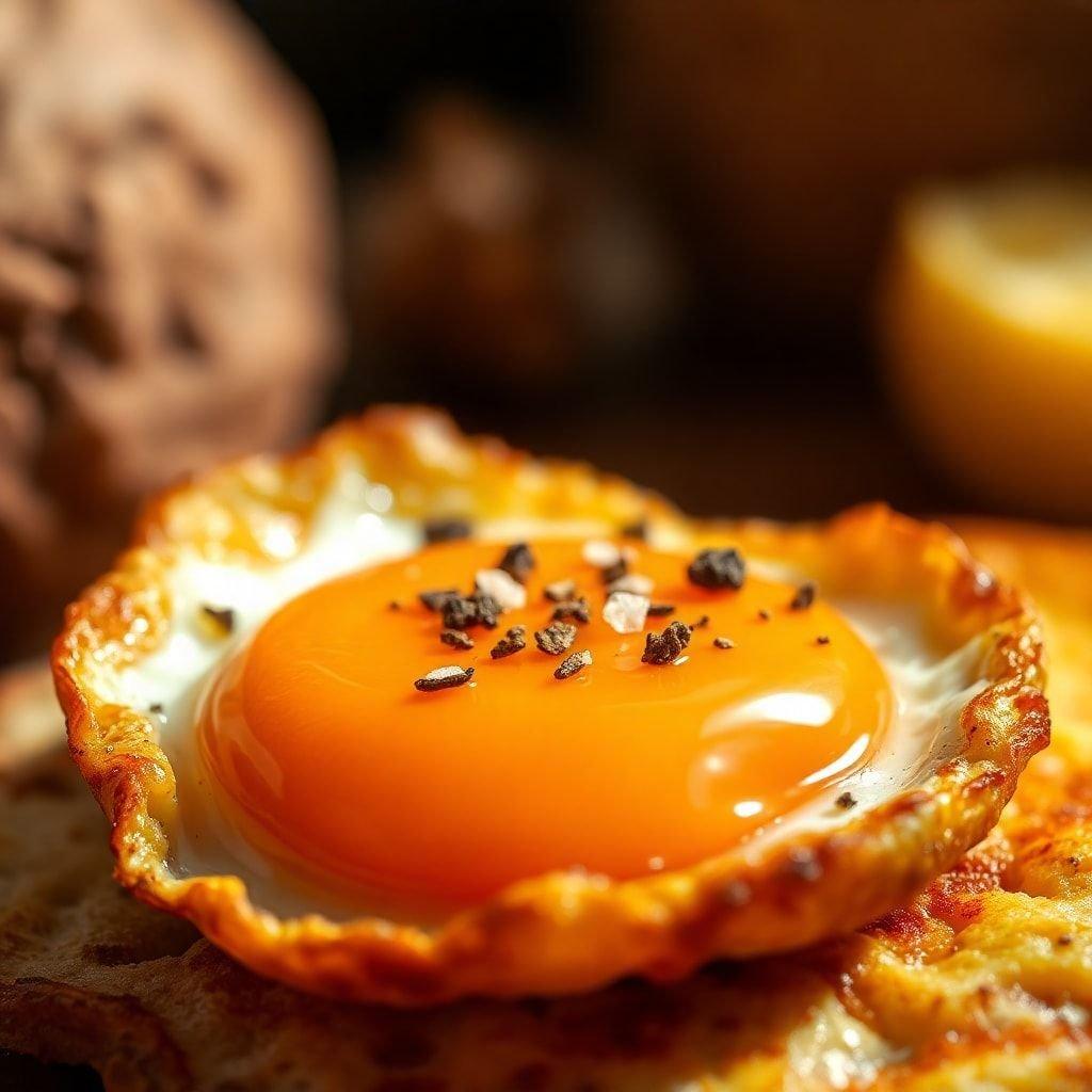 This image is a close-up shot of a delicious egg tart, perfect for adding some culinary inspiration to your desktop or mobile wallpaper.