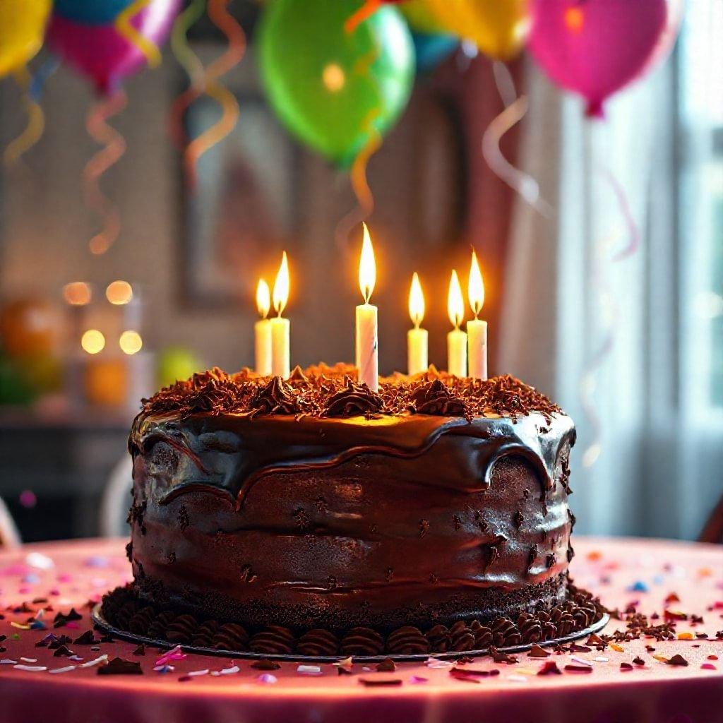 Delicie-se com os ricos sabores deste decadente bolo de chocolate, perfeito para satisfazer qualquer desejo por doces.