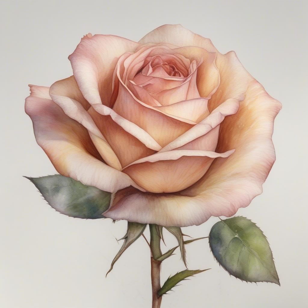 Add a touch of elegance to your desktop or mobile with this beautiful pink peach rose wallpaper.