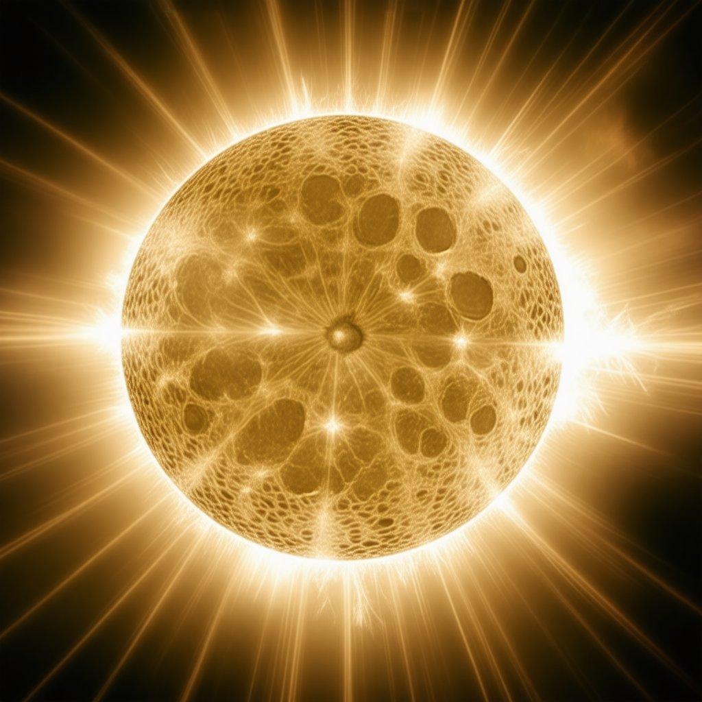 This breathtaking image captures the beauty of the sun in all its glory, with its textured surface and radiant light.