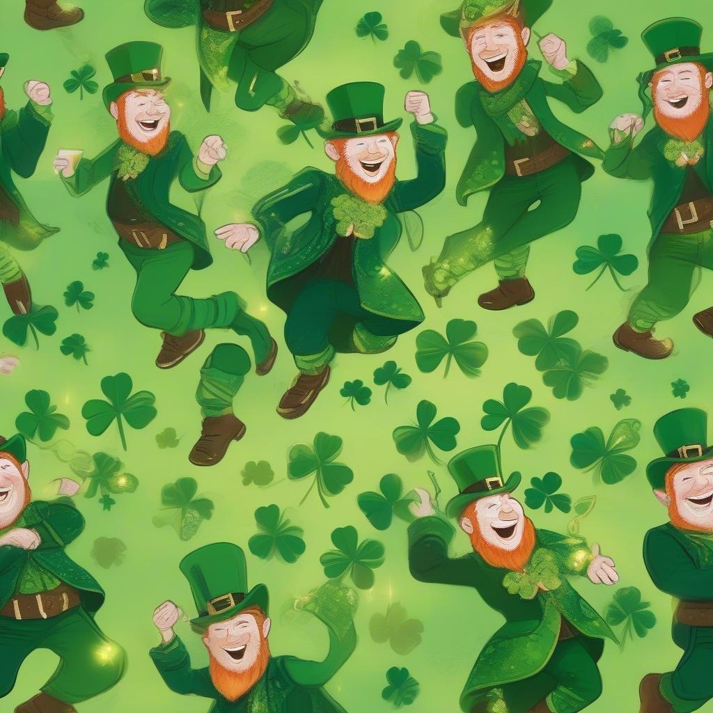 This wallpaper is perfect for celebrating St. Patrick's Day with its festive and fun design.