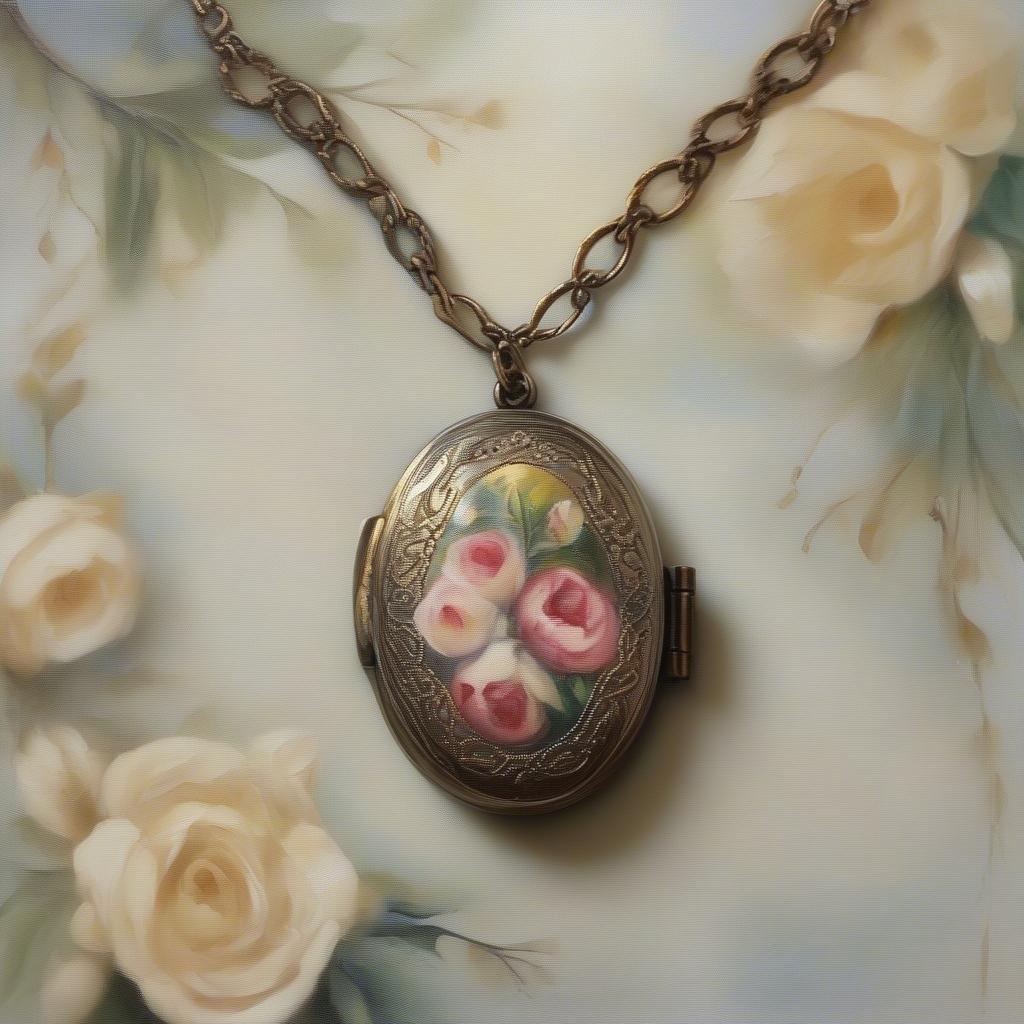 Add a touch of elegance to your Father's Day celebration with this beautiful floral locket wallpaper.