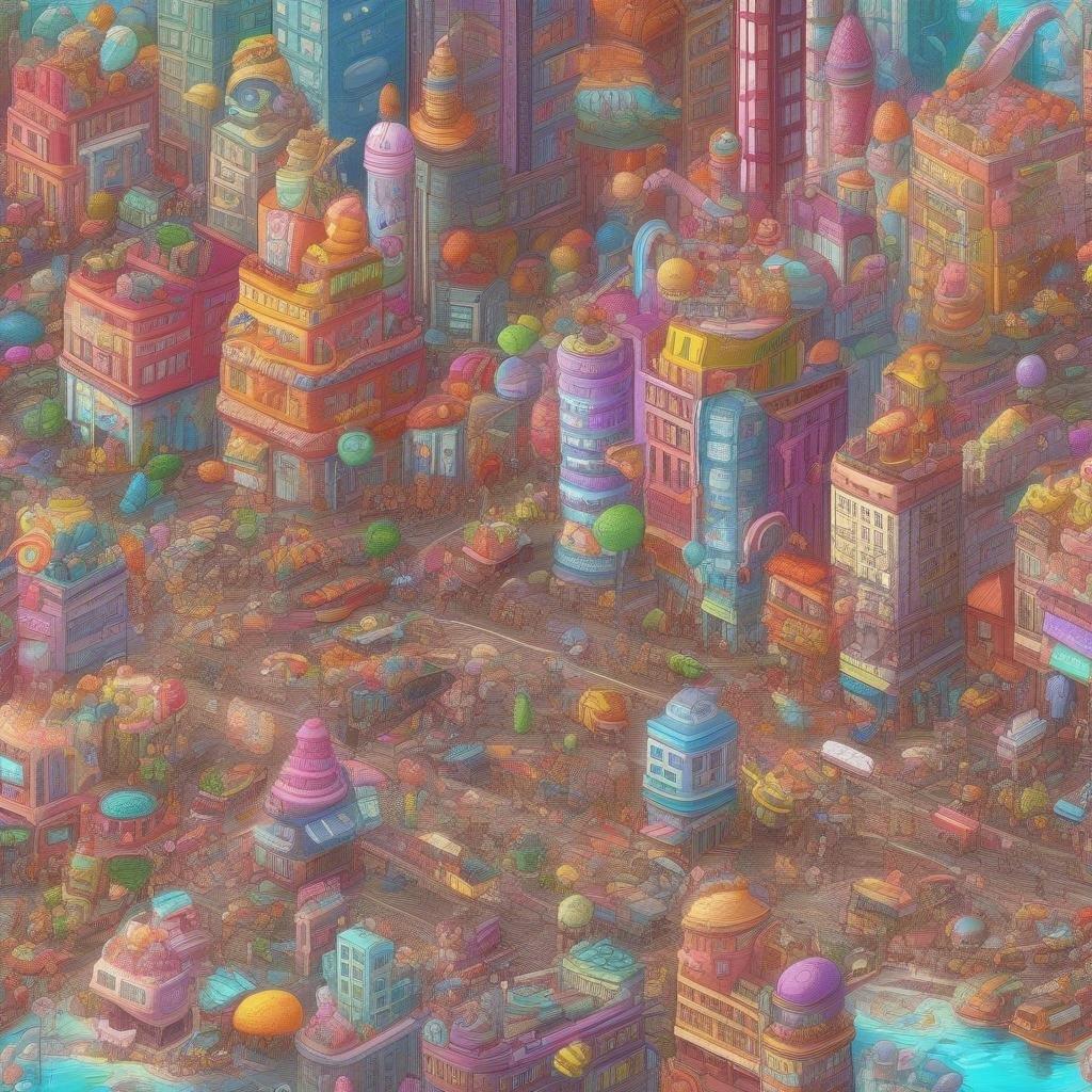 This vibrant cartoon cityscape wallpaper is perfect for kids and cartoon lovers alike. The colorful buildings and whimsical characters will transport you to a world of imagination and wonder.